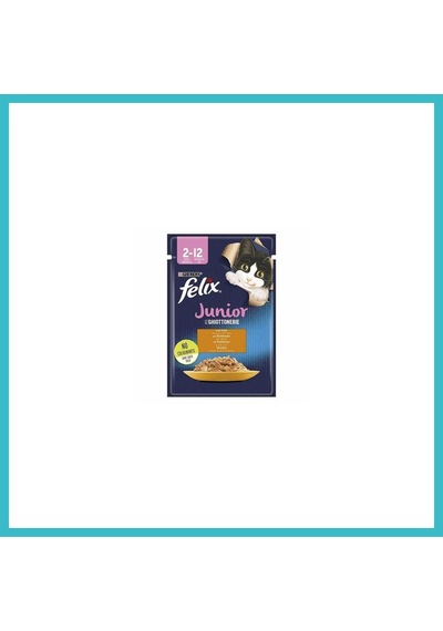 Felix Pouch Junior Tavuklu Yavru Kedi Konservesi 85 Gr Dfnbez