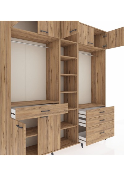 Hyperion Dolap 11 Raflı 4 Çekmeceli 2 Askılı 220x44x243 Çam-çam/çam Atlas Çam/atlas Çam Hyperion Dolap 11 Raflı 4 Çekmeceli 2 Askılı 220x44x243 Çam-çam/çam Atlas Çam/atlas Çam
