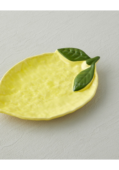 English Home Lemonella Seramik Kayık Tabak 22x15x3 Cm Sarı