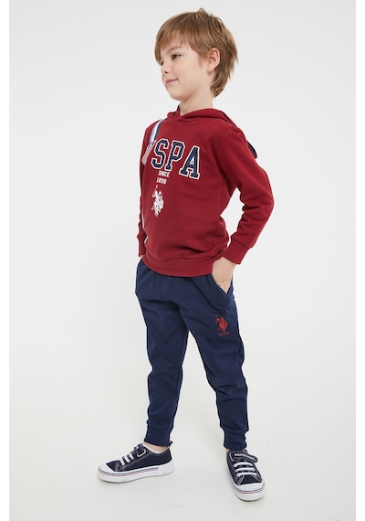 U.S. Polo Assn.  Erkek Çocuk Bordo Eşofman Takımı Bordo