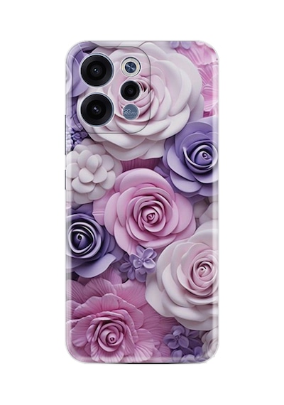 Oppo Reno 15 / 15f 5g Kılıf Boutique Baskılı Resimli Mor Güller Pcode -029