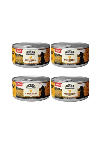 Acana Premium Pate Tavuk Etli Yetişkin Kedi Konservesi 4 x 85 G