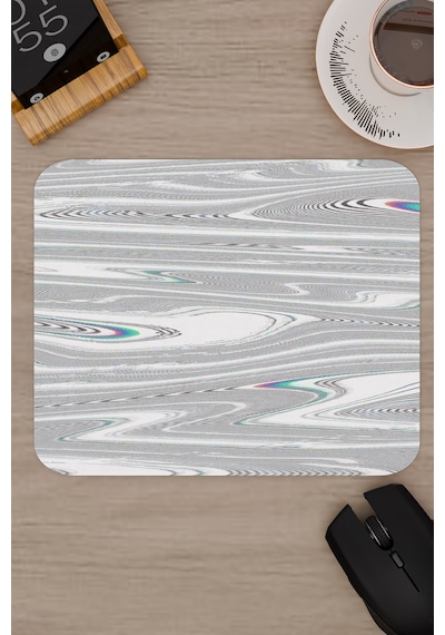 Glitch Kaymaz Dikişli Kauçuk Oyuncu Mousepad V5 - 22x18 Gaming Mouse Pad Fare Altlığı