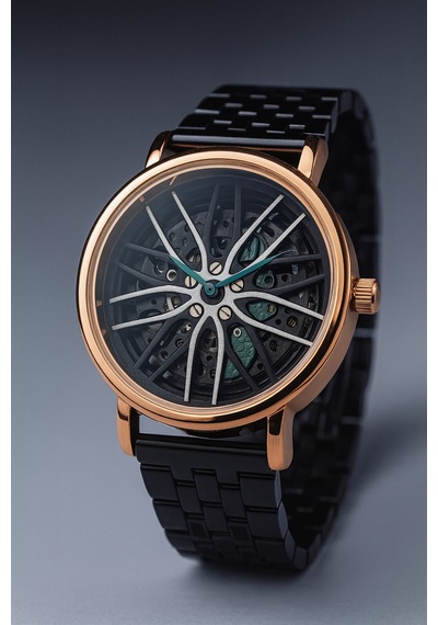 Metal Ayarlanabilir Kordon Araba Jant Model Erkek Kol Saati Yeşil - 750657802 Gümüş