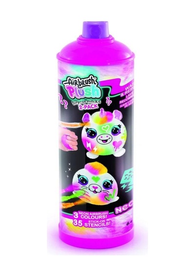 Airbrush Plush Sürpriz Mi Ni Neon Peluş 2'li Paket Çok Renkli