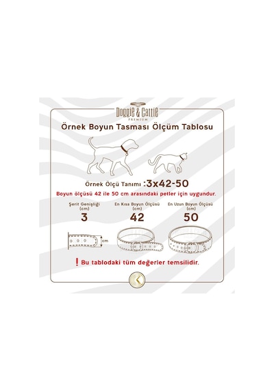 Doggie Comfort Deri Pati Desenli Köpek Boyun Tasması Medium Mavi 3.5x47-55 Cm