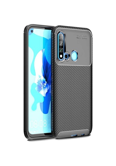 Huawei P20 Lite 2019 Kılıf Zore Negro Silikon Kapak-Siyah