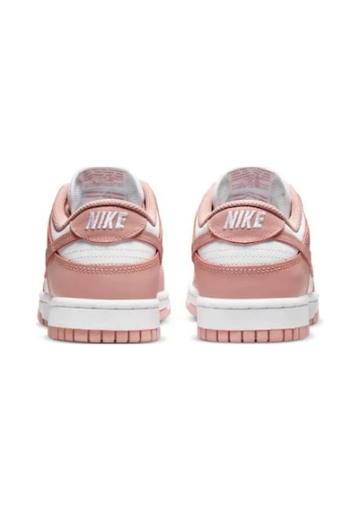 Nike Dunk Low Leather Unisex Sneaker Hakiki Deri Beyaz Pembe Spor Ayakkabı