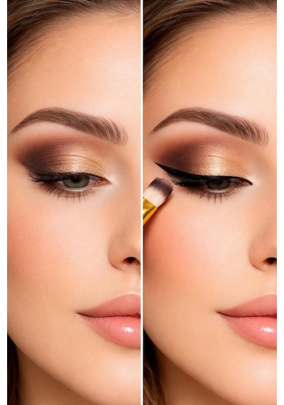 Busstier 8 Adet Makyaj Fırça Seti Profesyonel Fondöten Pudra Allık Far Kaş Eyeliner Fırçası Yumuşak Kıllı Gü