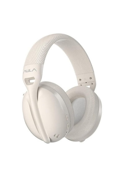 S6 3 Modlu Kablosuz 3.5mm Kablolu Ve Bluetooth 5.3 Mikrofonlu Gaming Oyuncu Kulaklığı Krem Ultr