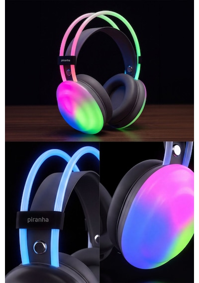 2225 Kablosuz Rgb Oyuncu Kulaklığı Bluetooth 40mm Hoparlör Ünitesi Gürültü Azaltıcı Mikrofon