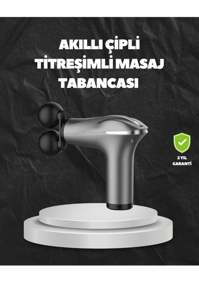 4 Başlıklı Şarjlı Masaj Tabancası Bel Sırt Boyun Bacak Kas Rahatlatıcı Diğer
