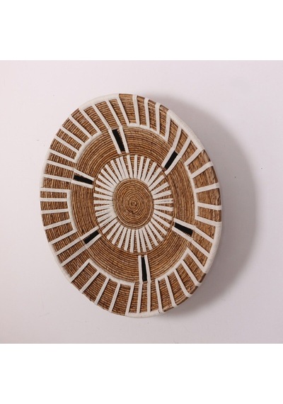 Aspendos 77 X15 Cm Çap- Doğal Abaka Duvar Tabağı
