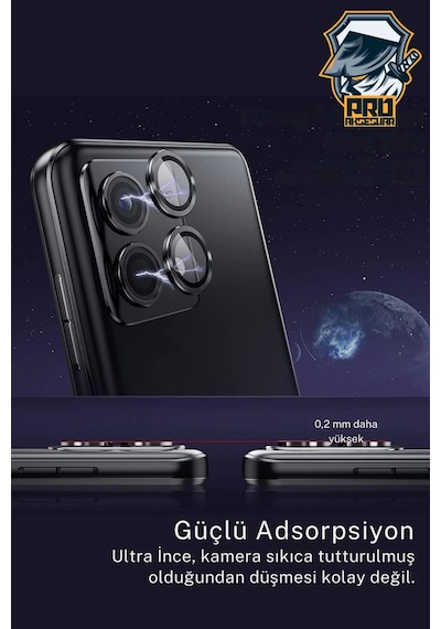 Xiaomi Redmi Note 12 Pro 5g Kamera Koruyucu Temperli Cam Parlak Lens Koruma Eko Cl-07 Zore