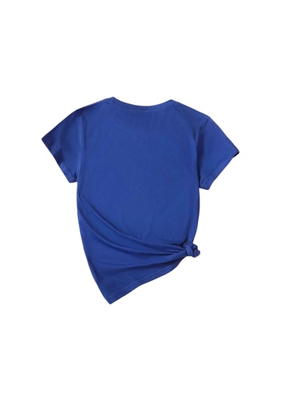 Uyguntarz Unisex Kesinlikle Hayır. Tasarım Basklı Tshirt Mavi