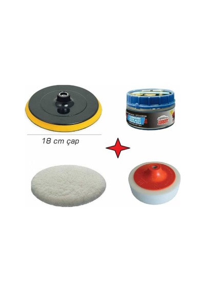 Oto Kaporta Pasta Cila Uygulama Için Peluş Pasta Sünger Flap Disk