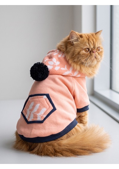 Apeachy Pink Kedi Polar Sweatshirt Sıcak Tutan Yumuşak Kedi Kıyafeti Apeachy Pink Kedi Polar Sweatshirt Sıcak Tutan Yumuşak Kedi Kıyafeti
