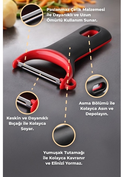 Primanova Gadget Paslanmaz Çelik Dikey  Soyucu