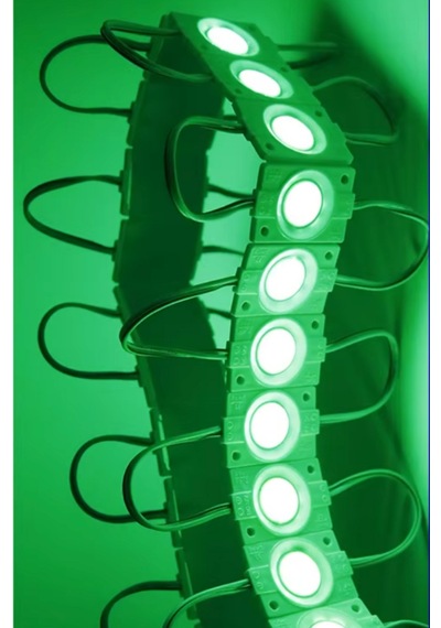 Tekli Su Geçirmez 12 Volt 2.4 Watt Modül Led Yeşil 10 Adet
