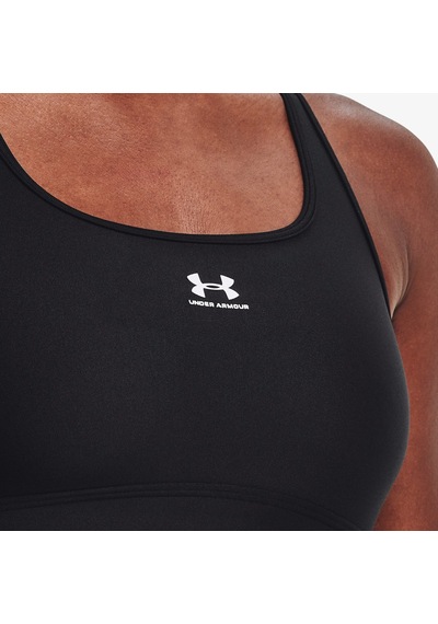 Under Armoura Mid Padle Kadın Siyah Antrenman Bra Düz 1373865 Siyah