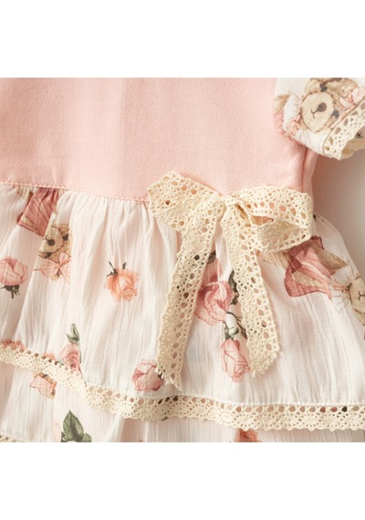 Baby Fou İki İp Kız Elbise Pembe