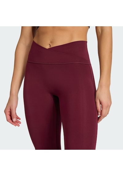 Adidas Hz0872 W 3ss X-over L Kadın Spor Tayt Bordo