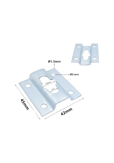Ayna Askı Aparatı - Ağır Tablo Çerçeve Askı Aparatı - Vidalı Duvara Ayna Montaj Askı Kancası 1.5 Mm Sac Kalınlığı 4 Adet Çoklu Renk