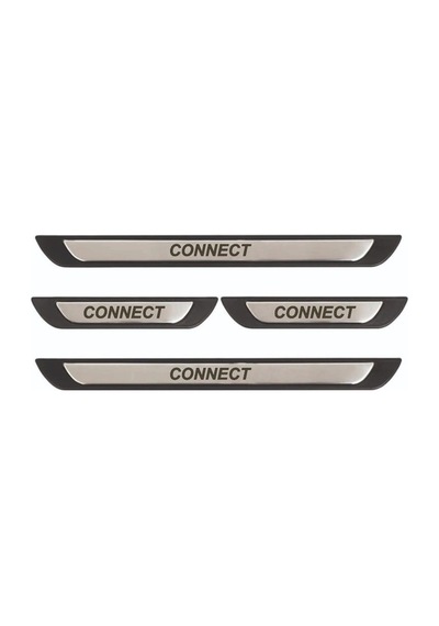 Ford Connect 2009-2014 Modeller Old Krom Kapı Eşiği 4 Parça Paslanmaz Çelik