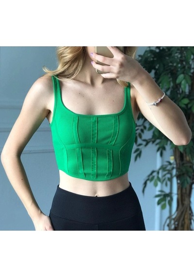 Dilvin 3793 Korse Top-koyu Yeşil-347 Koyu Yeşil