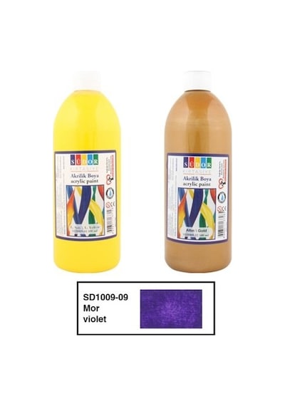 Südor 1009-09 Akrilik Boya 500 Ml Mor Çok Renkli