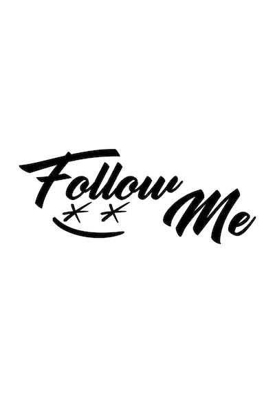20 X 8 Cm Follow Me Beni Takip Et Oto Sticker Araba Cam Sticker