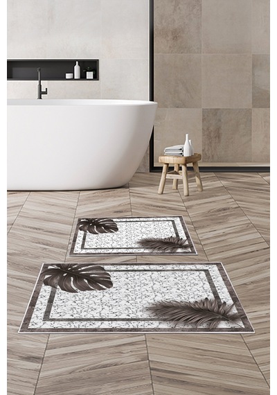 Alanur Trend Kaymaz Taban Dijital Banyo Takımı Kt476 Kahve