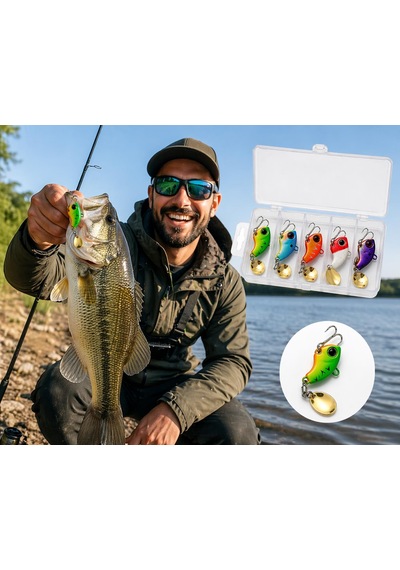 Valkyrie 5 Li Spinner Vıb Metal Kaşık Sahte Balık 22gr Döner Kaşık Lüfer Levrek Turna Avı