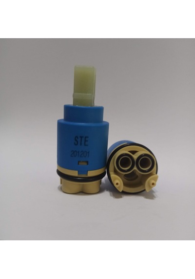 Stecell Ste-25 MM Ayaklı Çift Girişli Sıcak Soğuk Miks Kartuşu Mavi