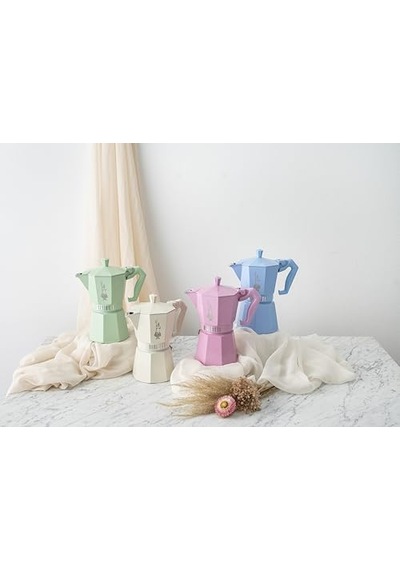 Cups Ocak Üstü Espresso Pişirici - 270ml - Krem Renk - Alüminyum Gövde - Patentli Güvenlik Valfi - Tüm Ocak Türl Diğer
