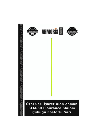 Özel Seri İşaret Alan Zaman Slm-50 Flourance Slalom Çubuğu Fosforlu Sarı
