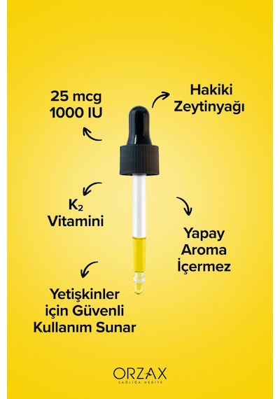 Orzax Ocean D3 K2 Damla 20ml