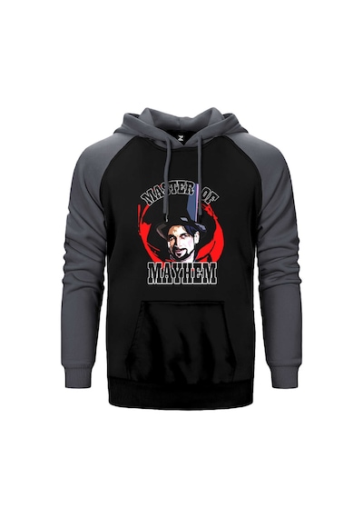 Master Of Mayhem Julian Slink Gri Renk Reglan Kol Kapşonlu Sweatshirt Gri