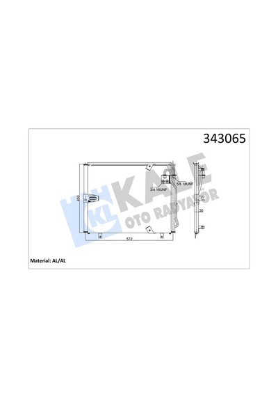 Kale 343065 Klima Radyatörü Kondanser - Bmw 5 Seri 1992-1997 525 İx Klimalı Modeller 6965952 - 64536965952 - 64538391316 - 8391316