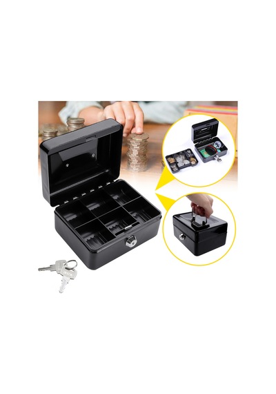 Mühlen Cash Box Cb150 Mini Boy Taşınabilir Para Kutusu (Siyah Ren