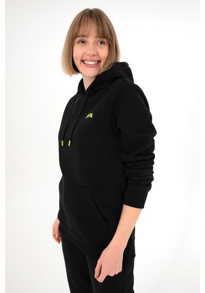 U.S. Polo Assn. Erkek Kapüşonlu Siyah Basic Şardonlu Sweatshirt 50295176-VR046 U.S. Polo Assn. Erkek Kapüşonlu Siyah Basic Şardonlu Sweatshirt 50295176-VR046