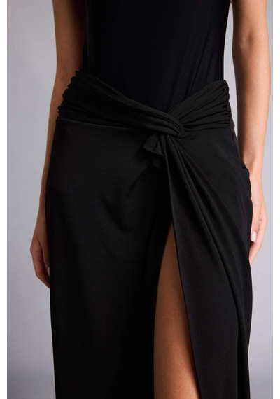 Defacto Regular Fıt Siyah Burkini Plaj Eteği H9907ax26hsbk81 Siyah-bk81