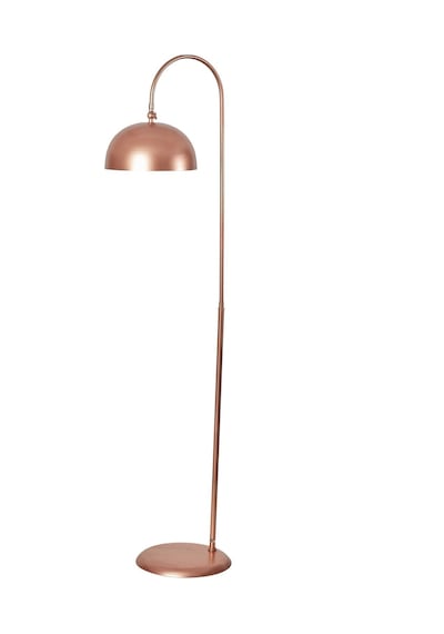 Lambader Eskitme Metal Gövde Modern Tasarım Ayarlanabilir Başlık Yerden Dekoratif Aydınlatma 160 Cm - Bakır