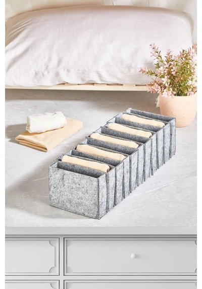 11 Bölmeli Keçe Düzenleyici Organizer - Medium Belirtilmemiş