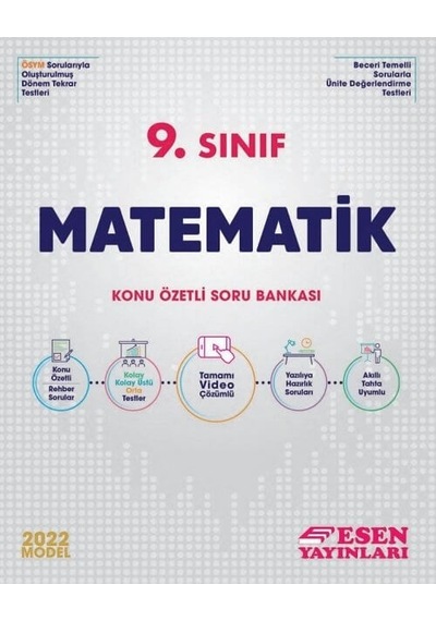 9.Sınıf Matematik Konu Özetli Soru Bankası -  Esen Yayıncılık