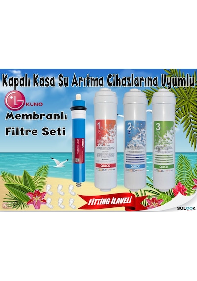 Su Arıtma Filtre Seti Inline Set Lg Mebran