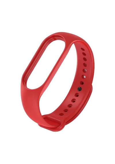 Ekılıf - Xiaomi Mi Band 7 Uyumlu - Kordon Klasik Silikon Kordon - Beyaz