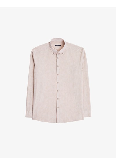 Pierre Cardin Erkek Bej Gömlek Desenli 50325356-vr011