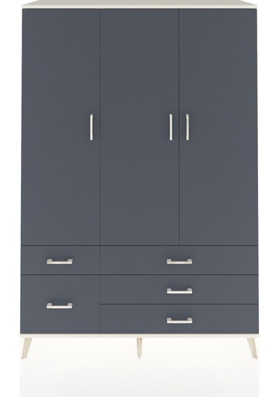 Hyperion Dolap 5 Raflı 5 Çekmeceli Tek Askılı 132x44x195 Aytaşı-antrasit/antrasit Antrasıt/antrasıt Hyperion Dolap 5 Raflı 5 Çekmeceli Tek Askılı 132x44x195 Aytaşı-antrasit/antrasit Antrasıt/antrasıt