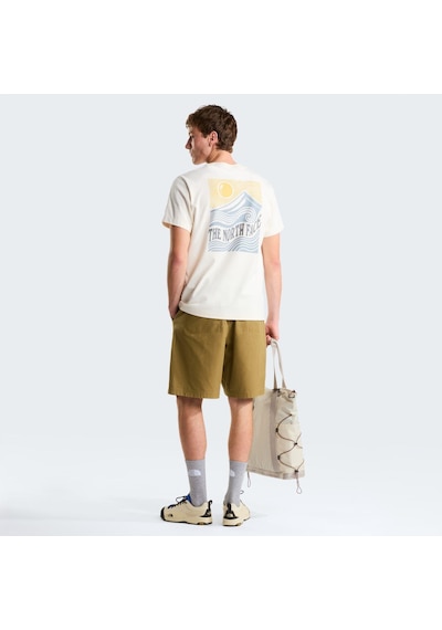 The North Face M Mountaın Escape Relaxed Short Sleeve T Erkek Tişört Nf0a8gb1qlı1 Beyaz
